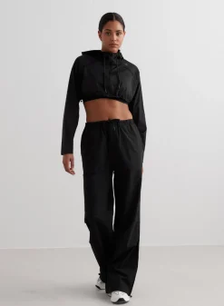 Windbreaker Plain Parachute Pants><noscript><img width=