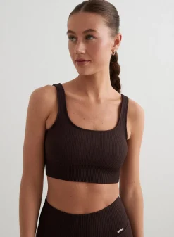 Ribbed Seamless Bra>AIM’N