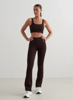 Ribbed Seamless Flare Tights><noscript><img width=