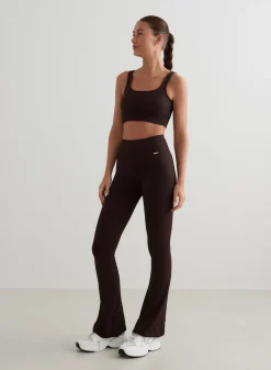 Ribbed Seamless Flare Tights><noscript><img width=