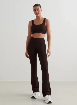 Ribbed Seamless Flare Tights><noscript><img width=