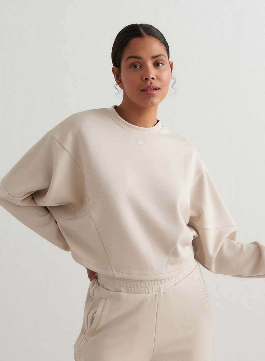 Café Au Lait Comfy Block Sweatshirt>AIM’N New