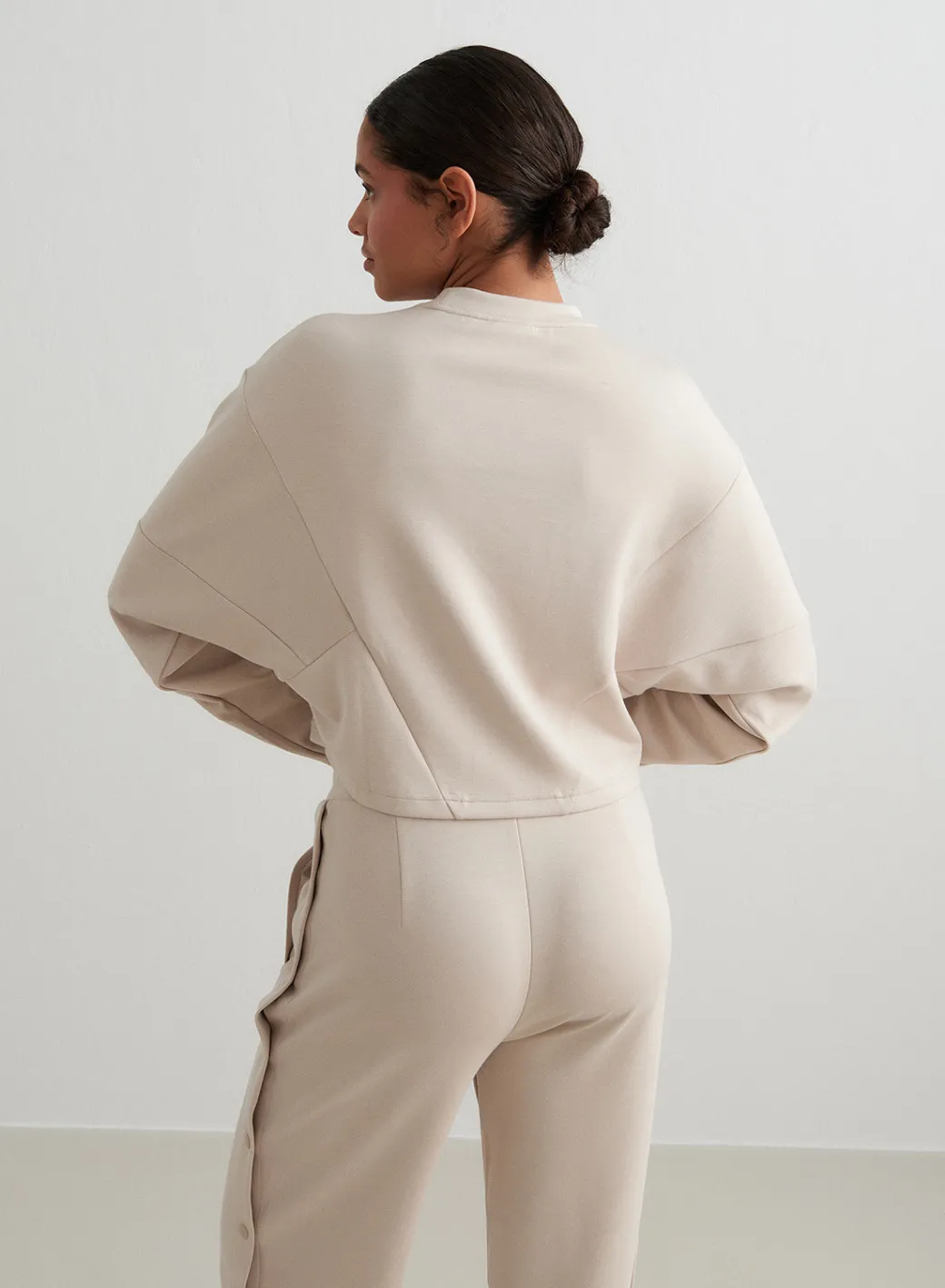 Café Au Lait Comfy Block Sweatshirt>AIM’N New