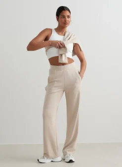Café Au Lait Comfy Buttoned Pants><noscript><img width=
