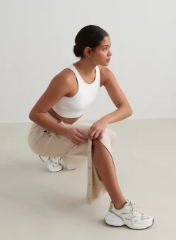 Café Au Lait Comfy Buttoned Pants><noscript><img width=