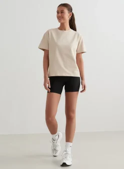 Café Au Lait Serif Boxy T-shirt><noscript><img width=