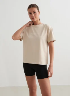Café Au Lait Serif Boxy T-shirt><noscript><img width=