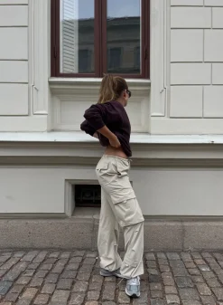 Café Au Lait Windbreaker Parachute Pants><noscript><img width=
