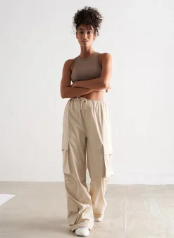 Café Au Lait Windbreaker Parachute Pants><noscript><img width=