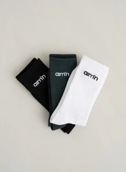 Aim'n Logo Socks 3-pack>AIM’N Hot