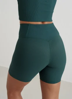 Ribbed Performance Midi Biker Shorts>AIM’N Online