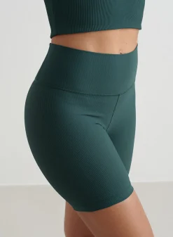 Ribbed Performance Midi Biker Shorts><noscript><img width=