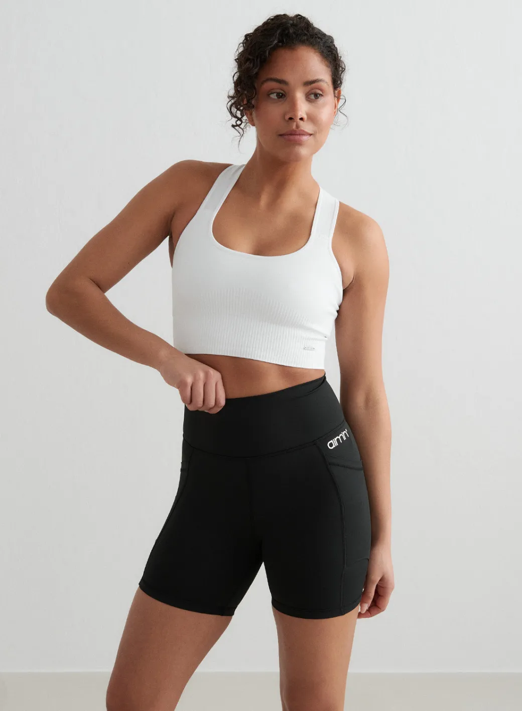 Double Pocket Midi Biker Shorts>AIM’N Best