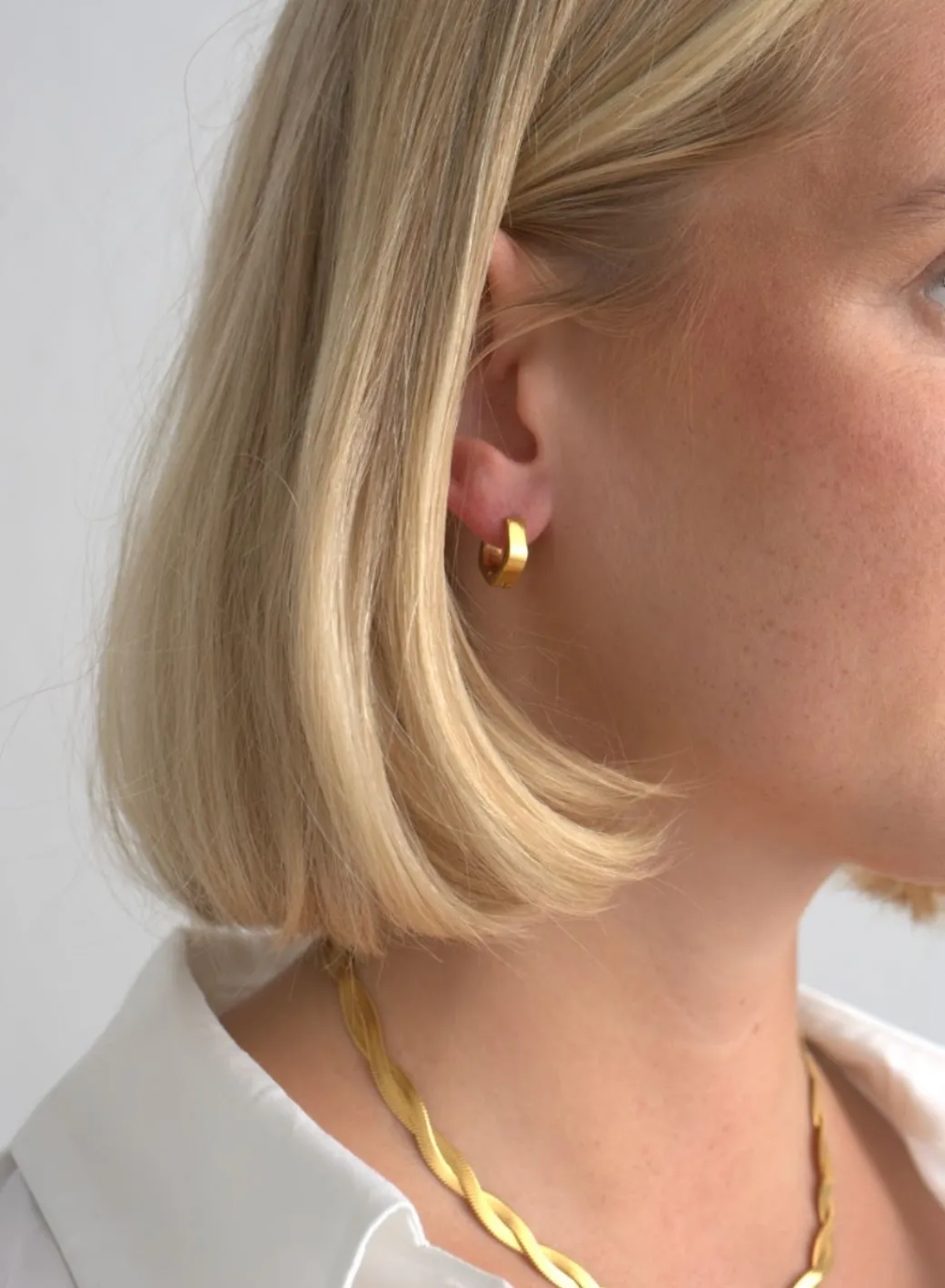 Waterproof Angle Hoop Earrings>AIM’N Online