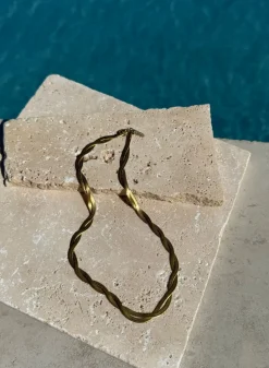 Gold Waterproof Braid Necklace>AIM’N Hot