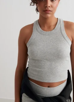 Ease Ribbed Tank Top>AIM’N Best