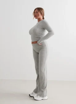 Ease Ribbed Long Sleeve Top><noscript><img width=