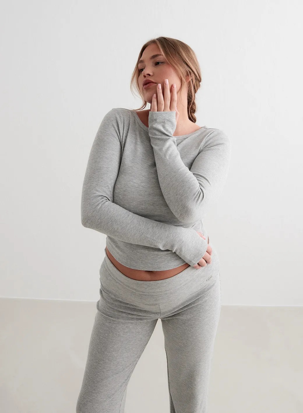 Ease Ribbed Long Sleeve Top>AIM’N Clearance