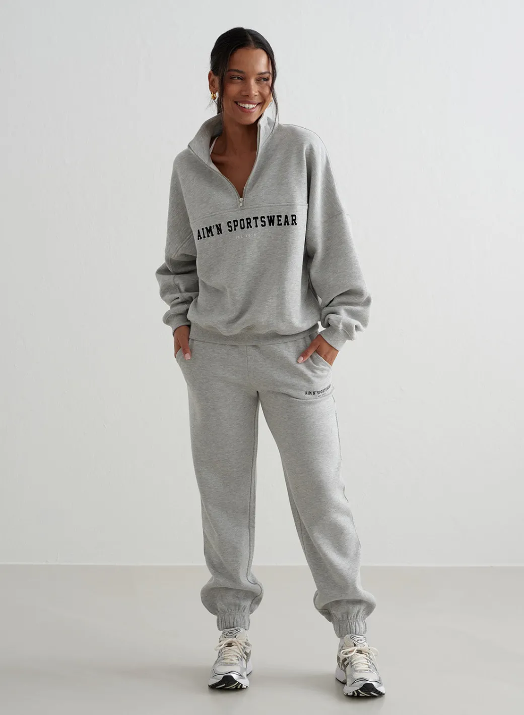 Varsity Sweat Half Zip>AIM’N Discount