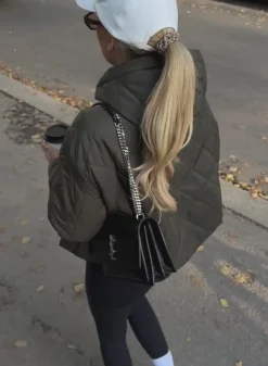 Oversized Quilted Anorak><noscript><img width=