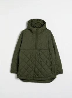 Oversized Quilted Anorak><noscript><img width=