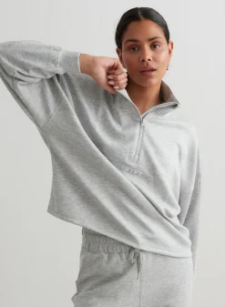 Melange Comfy Half Zip>AIM’N Hot
