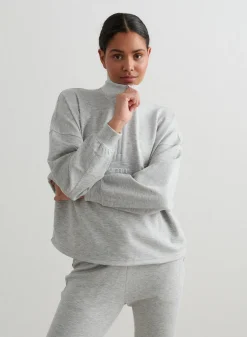Melange Comfy Half Zip><noscript><img width=