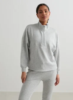 Melange Comfy Half Zip><noscript><img width=