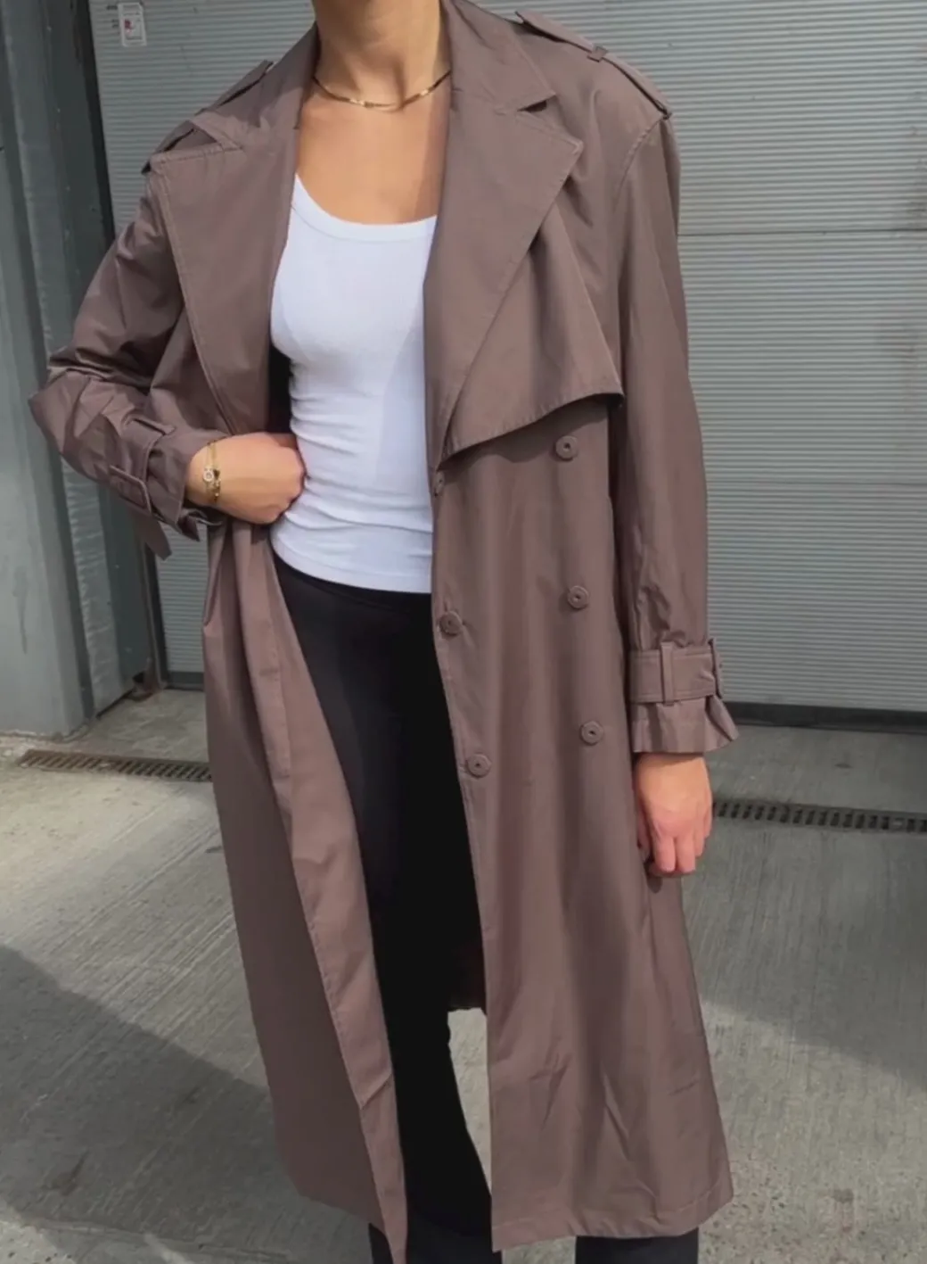Recycled Tech Trench Coat>AIM’N