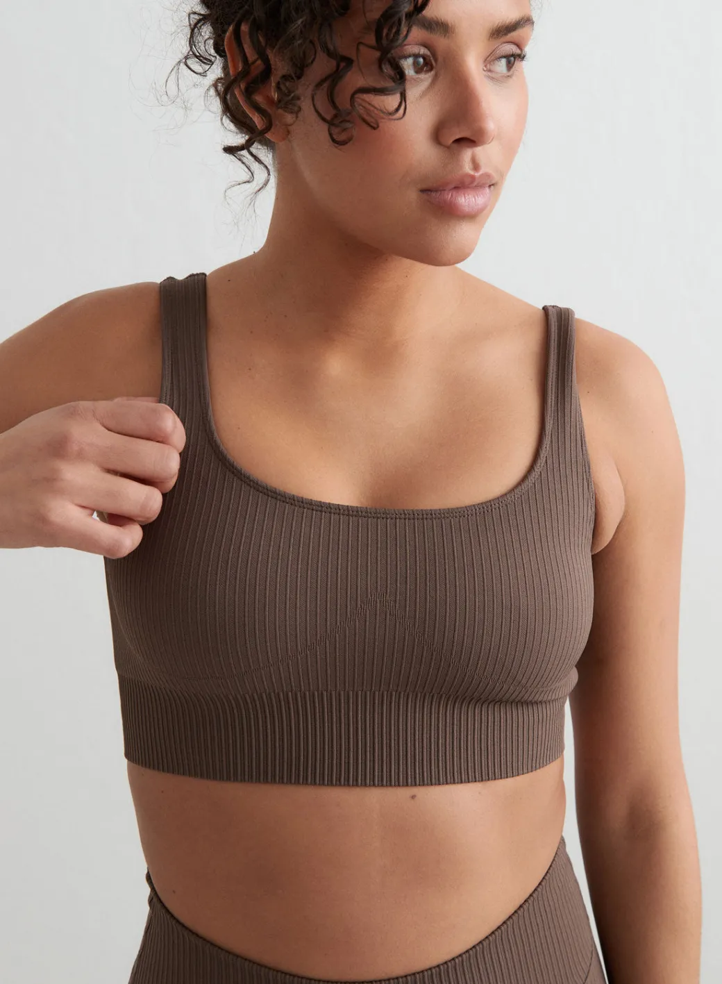 Ribbed Seamless Tank Bra>AIM’N Clearance