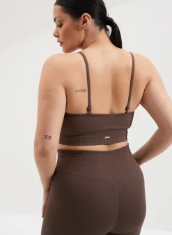 Ribbed Seamless Strap Bra><noscript><img width=