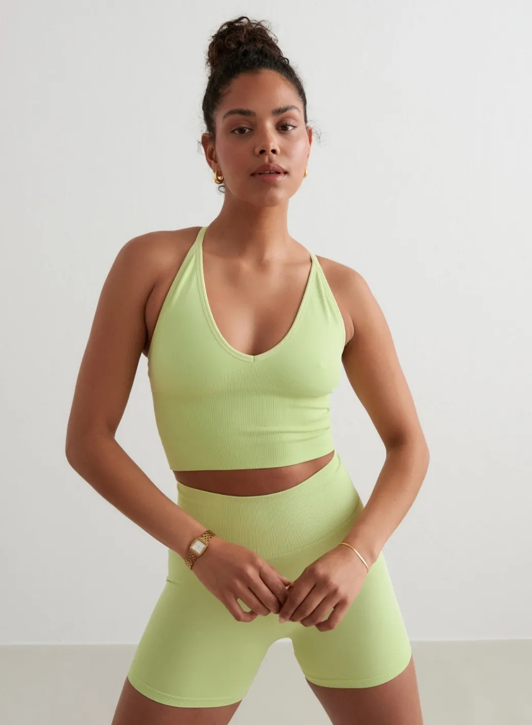 Shape Seamless Cross Back Bralette>AIM’N Clearance