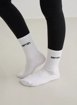 Midnight Plum Young Aim'n Logo Socks 3-pack>AIM’N
