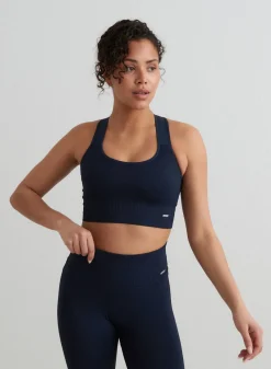 High Support Ribbed Bra><noscript><img width=