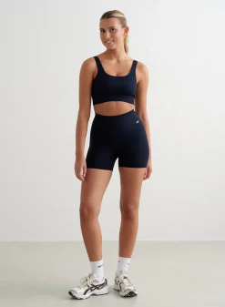 Ribbed Midi Biker Shorts><noscript><img width=