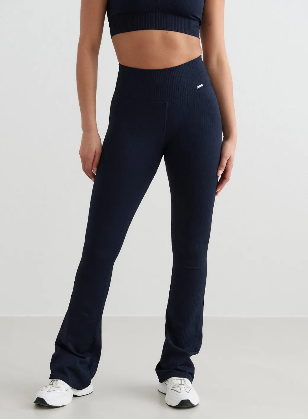 Ribbed Seamless Flare Tights>AIM’N Online