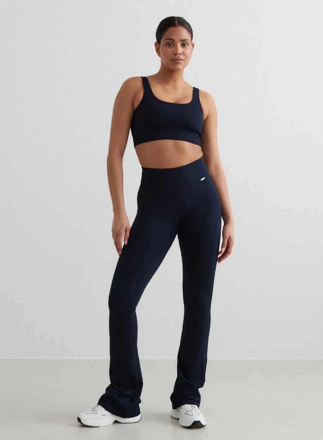 Ribbed Seamless Flare Tights>AIM’N Online