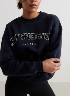 Navy Varsity Sweatshirt><noscript><img width=