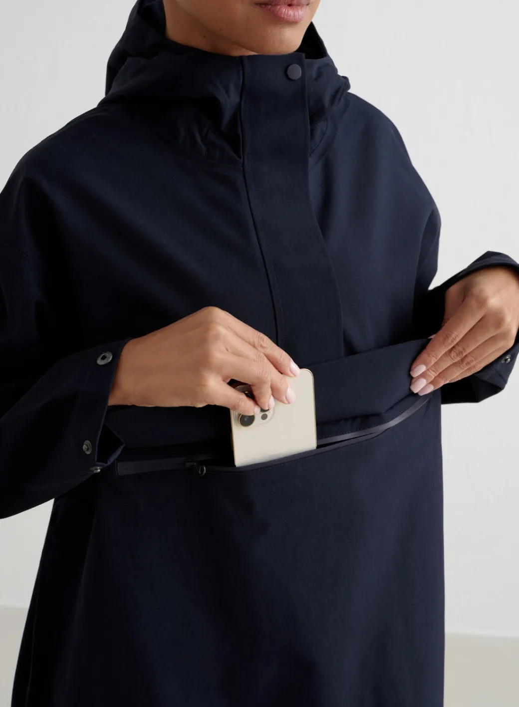 Navy Waterproof Oversized Anorak>AIM’N Sale