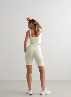 Off-White Ribbed Seamless Biker Shorts><noscript><img width=