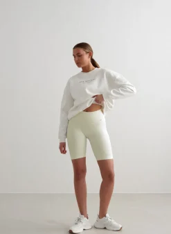 Off-White Ribbed Seamless Biker Shorts><noscript><img width=