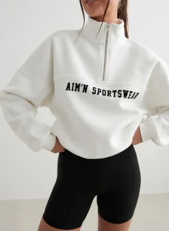Off-White Varsity Sweat Half Zip>AIM’N Online