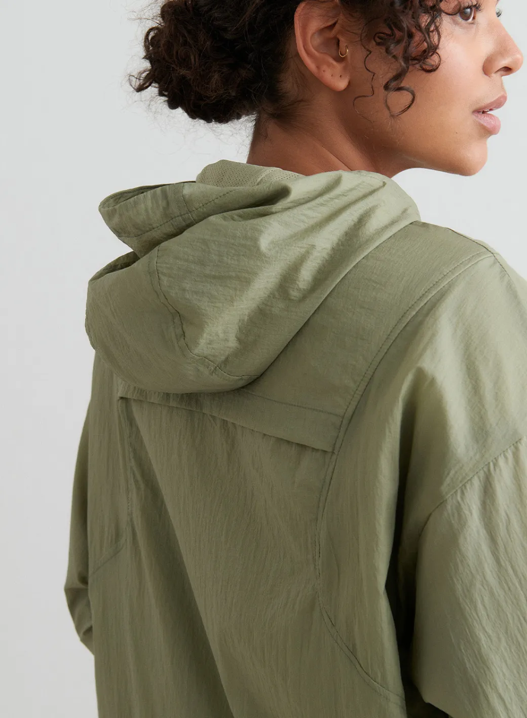 Pale Khaki Lightweight Anorak>AIM’N Sale