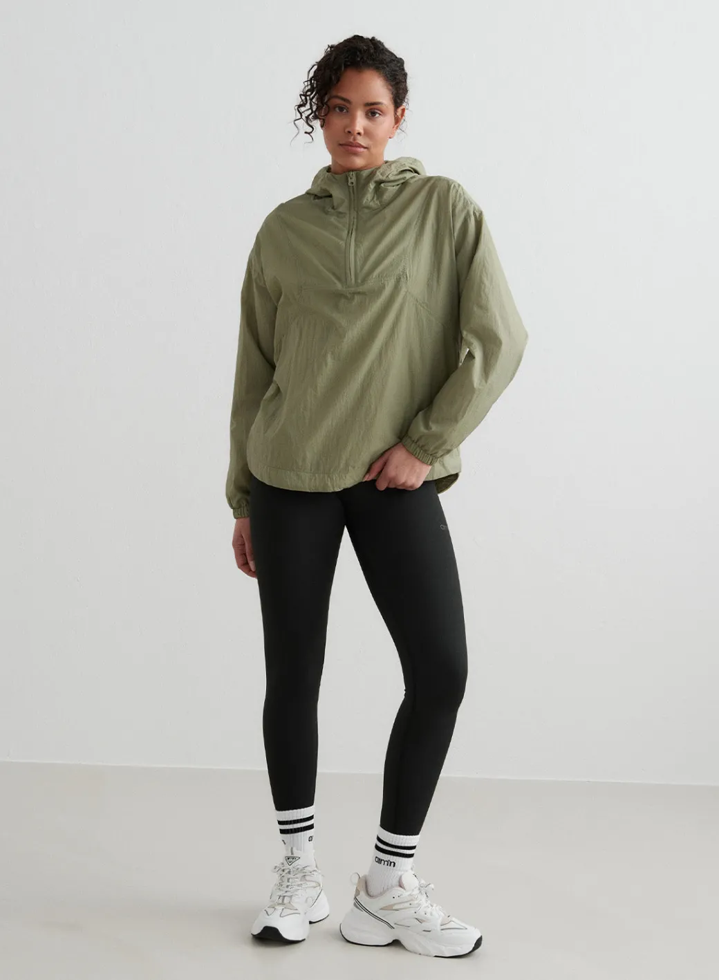 Pale Khaki Lightweight Anorak>AIM’N Sale