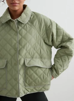 Pale Khaki Quilted Femme Jacket><noscript><img width=