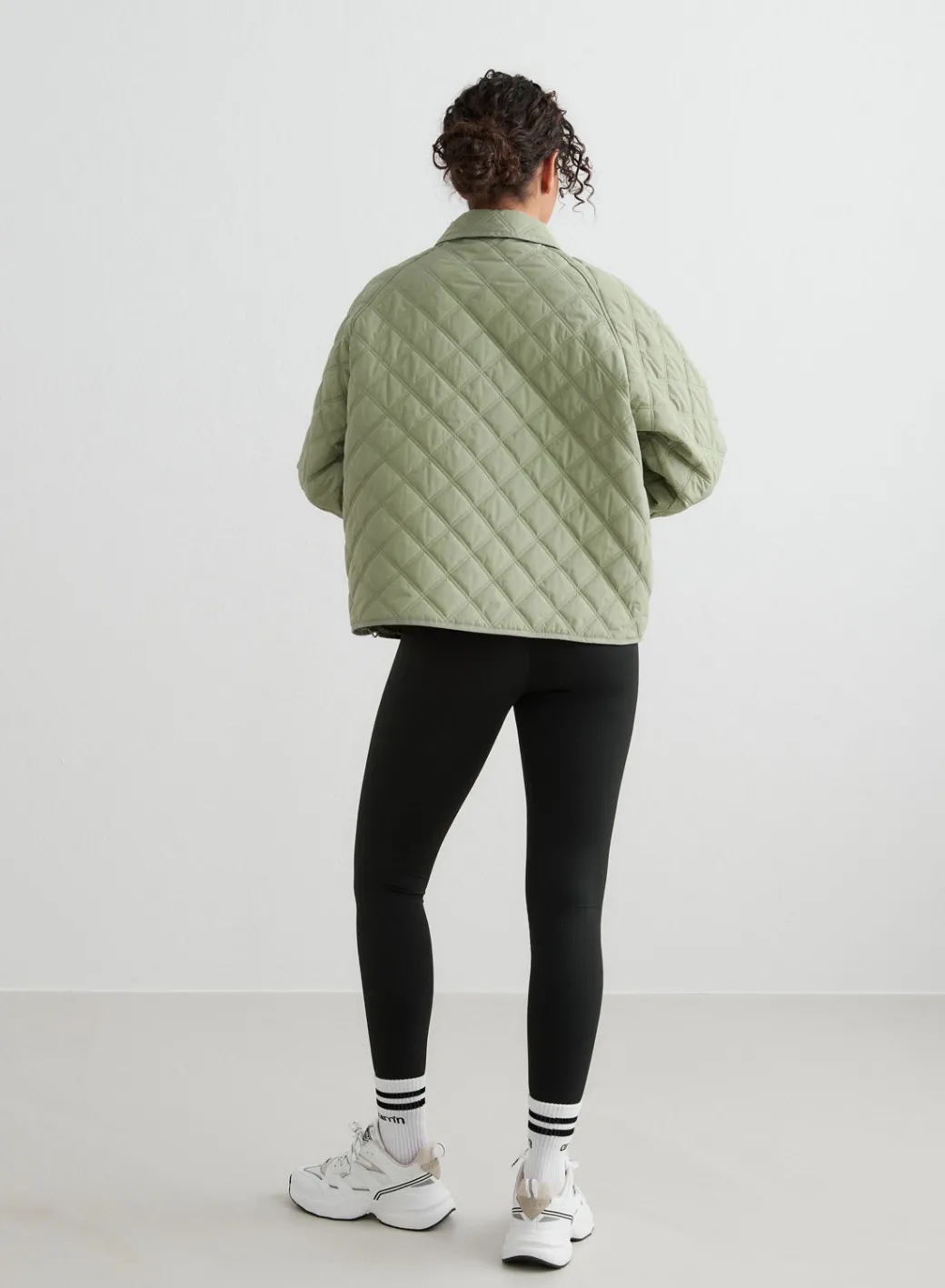 Pale Khaki Quilted Femme Jacket>AIM’N New