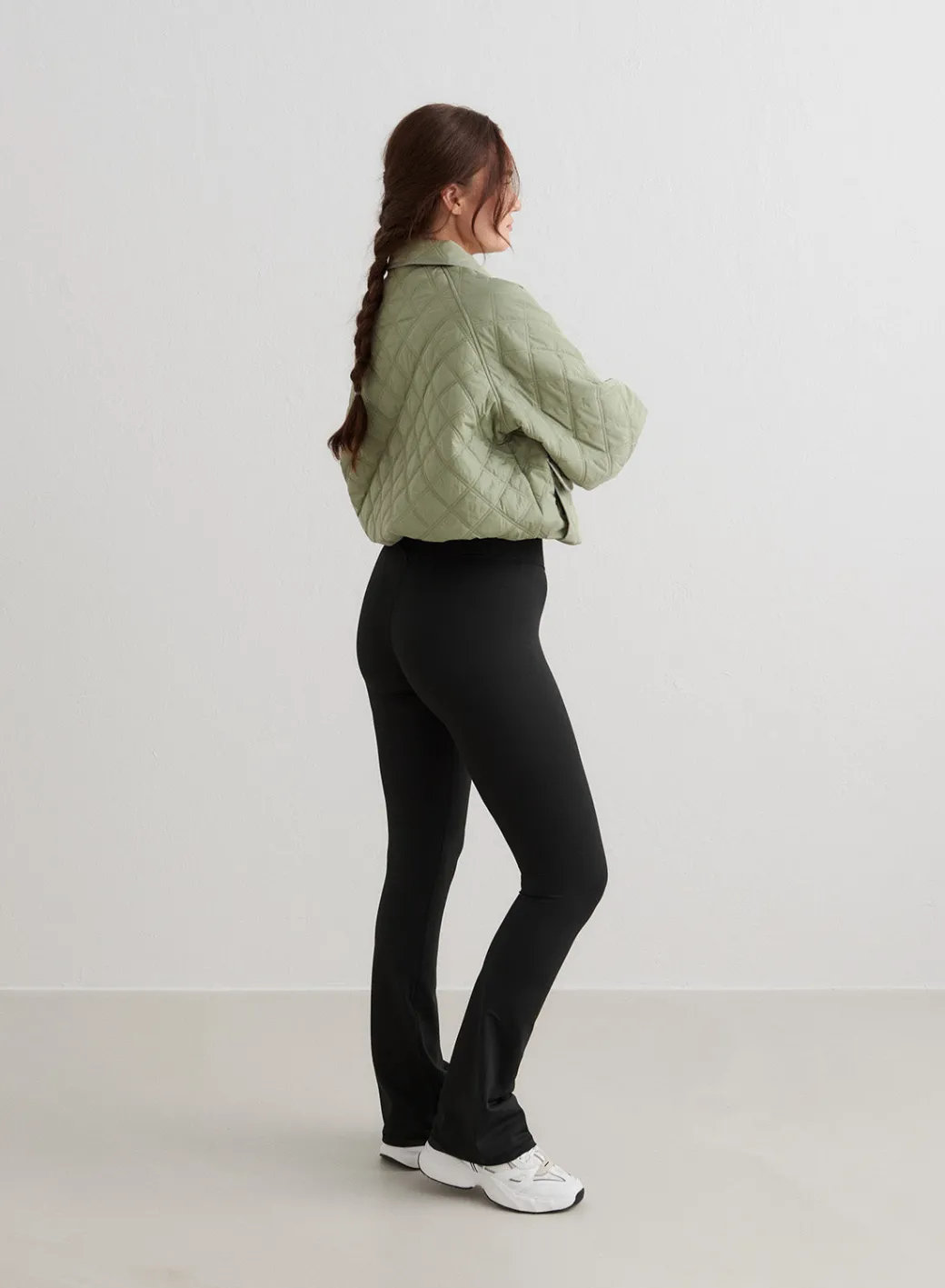 Pale Khaki Quilted Femme Jacket>AIM’N New
