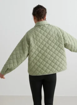 Pale Khaki Quilted Femme Jacket><noscript><img width=