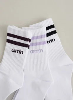 Pale Lavender Young Aim High Socks 3-pack><noscript><img width=