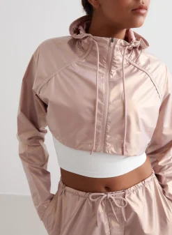 Metallic Cropped Jacket>AIM’N Discount